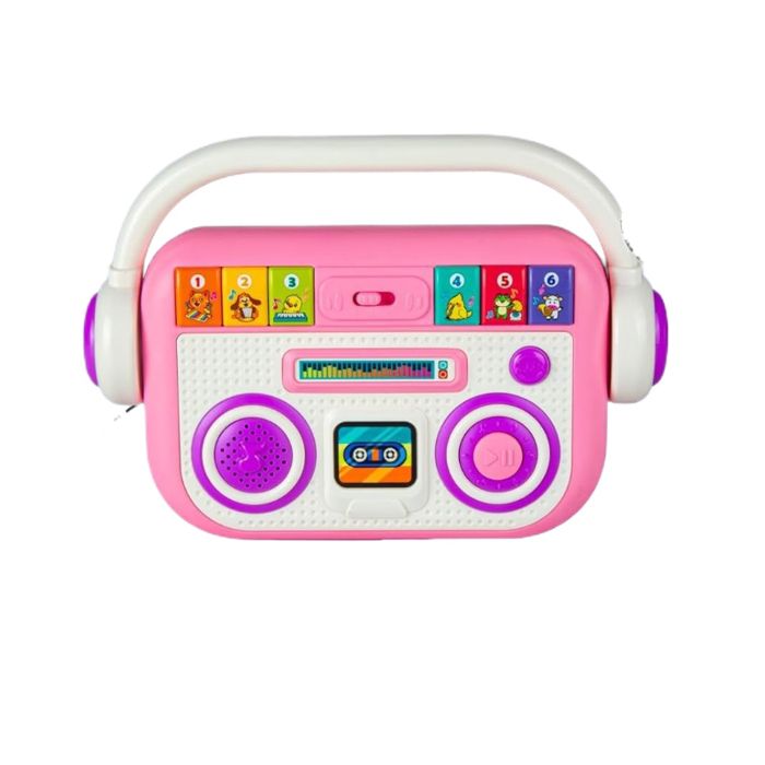 Rose Jouet éducatif bébé lecteur musique histoires machine karaoké cartes interactif conte musical veilleuse early education