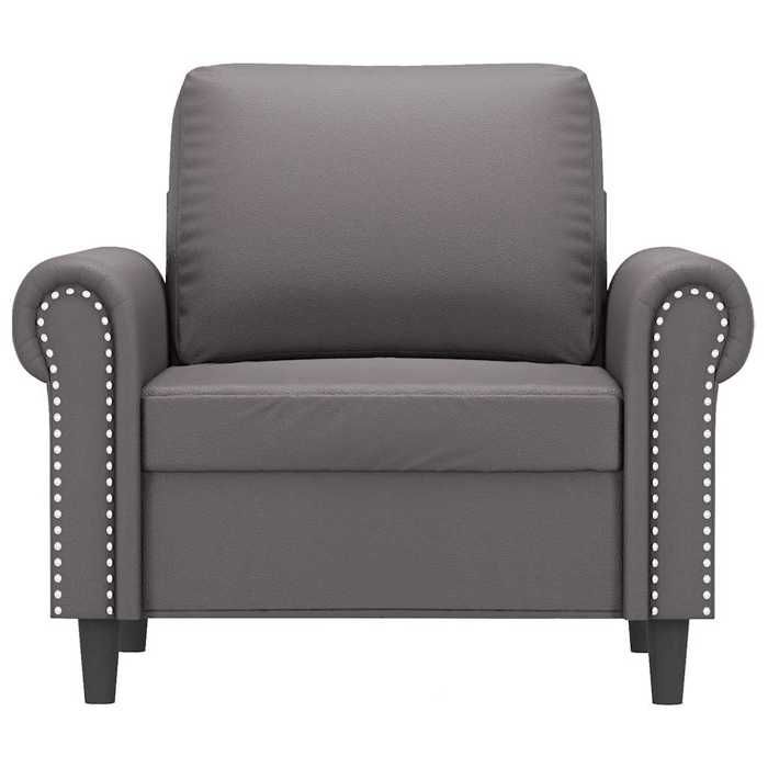Canapé 1 PLACE - Moderne Fauteuil - pour 1 personne - Gris 60 cm Similicuir C5433