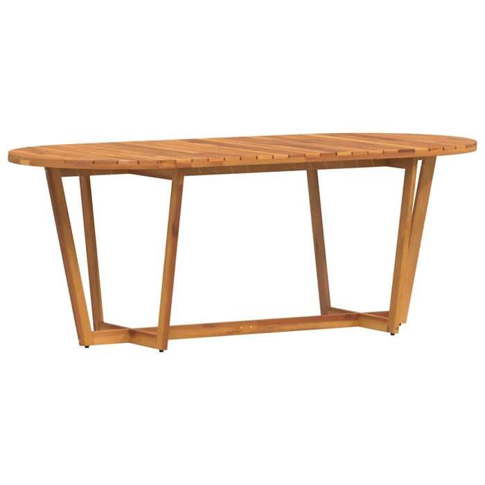 Meuble de jardin - Brun - Table de jardin ovale 200x90x75 cm en bois dacacia massif_217