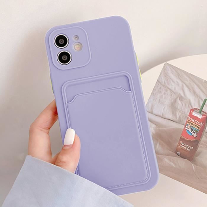 Coque Portefeuille Slim Transparente Pour IPhone 13 Mini - Odeydo - Double Porte-Cartes