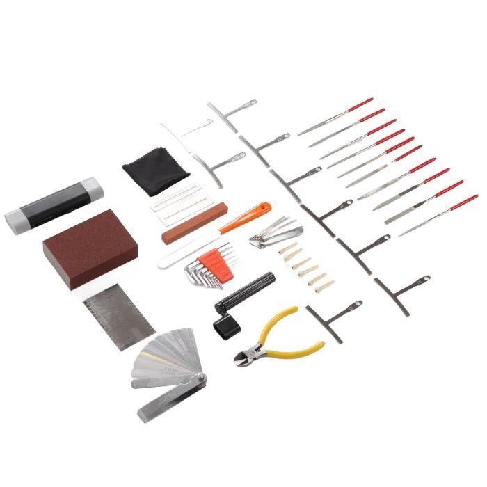 Kit D'Outils De Réparation Guitare 72 Pièces – Complet Avec Sac De Transport Pour Guitare Acoustique, Électrique, Basse, Ukulélé Et Banjo