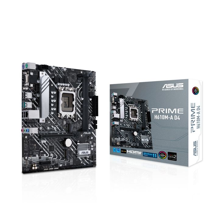 ASUS PRIME H610M A D4 Intel H610 LGA 1700 micro ATX Neuf - vue 4