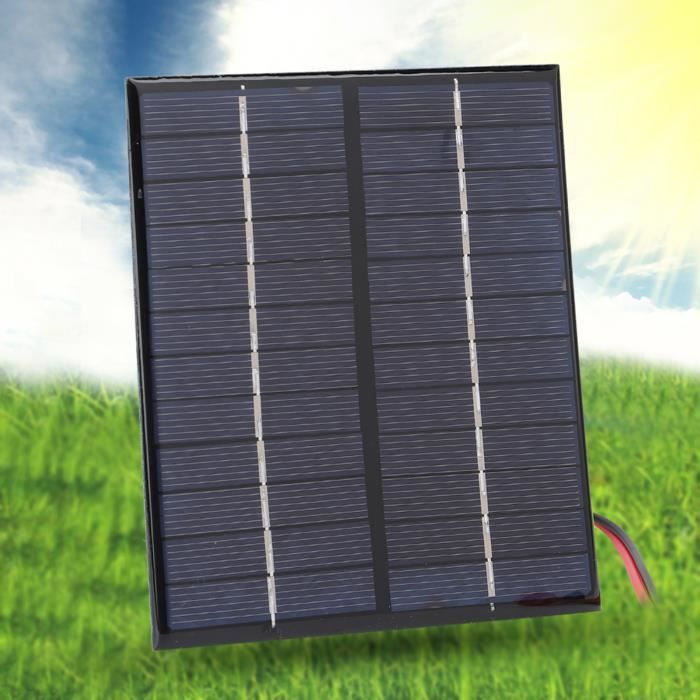 Chargeur de Panneau Solaire 5W, en Silicium Monocristallin, Haute efficacité, Léger et Portable, pour Ordinateur Portable, Radio, Téléphone Portable