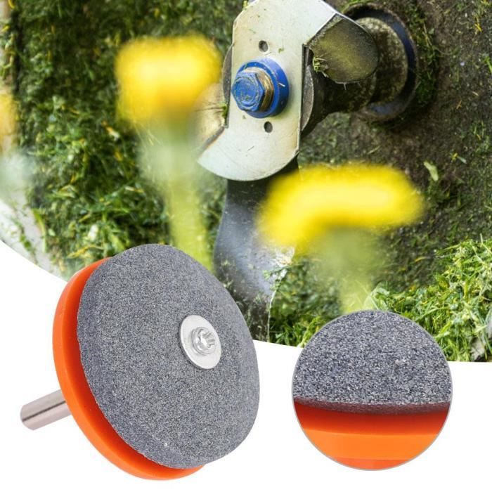Lot De 4 Aiguiseurs De Lame Pour Tondeuse à Gazon - À Fixer Sur Perceuse - Corindon Double Face - Pour Outils De Jardin - 3