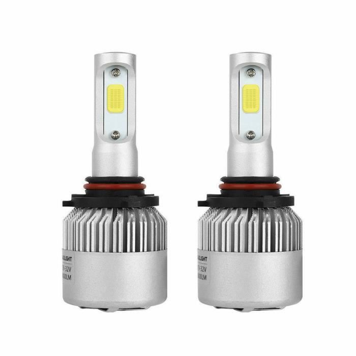 Ampoules LED HB3 9005 Pour Voiture - 6000K Blanc - 32000LM - Ventilateur - Plug & Play - 2 Pièces