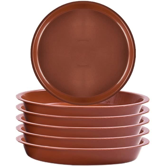 Pots De Fleurs Lot De 6 Soucoupes Pour Pot De Fleurs En Terre Cuite De 17,8 Cm, 16,5 Soucoupe Pot De Fleur