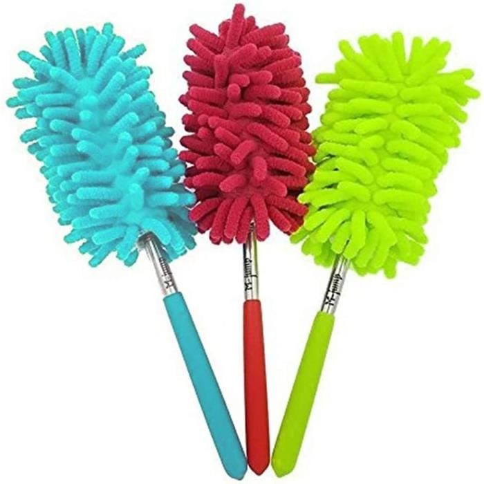 iHUFeather Rainbow Lot de 2 plumeaux électrostatiques en microfibre pliable 61 cm pour nettoyer