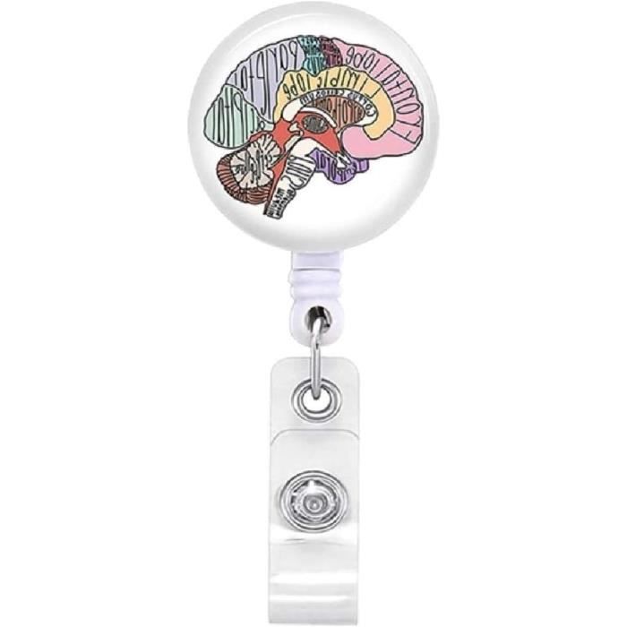 Enrouleur De Badge Rétractable Pour Travailleurs Médicaux Avec Clip ...