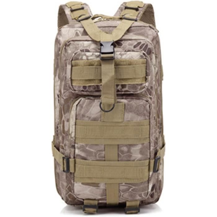 Sac à Dos Militaire 45L étanche – Pour Randonnée, Camping, Trekking – Nylon Oxford Résistant – Système MOLLE