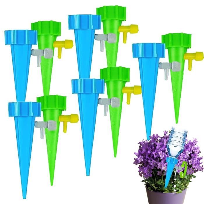 Kit Irrigation Goutte à Goutte 6 Pièces - Arrosage Automatique Plantes Pots - Débit Réglable