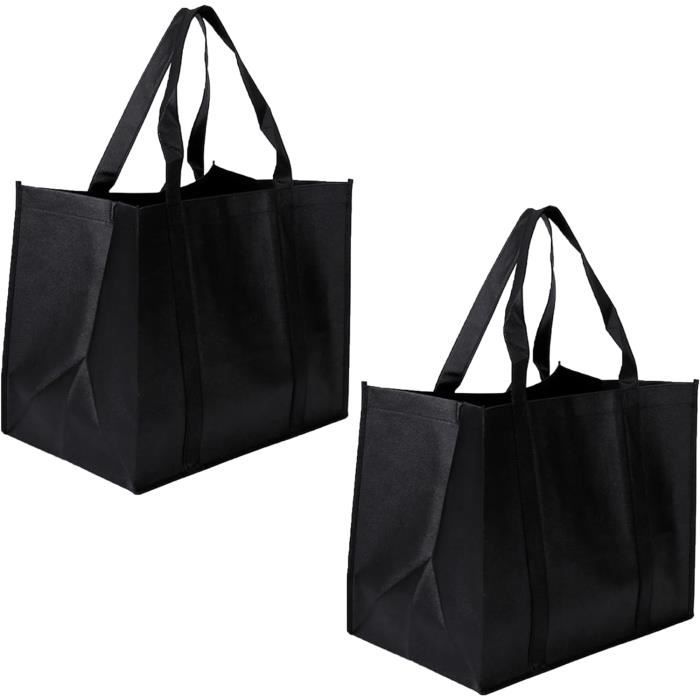 Sac De Courses En Toile De Jute Domelo - 43x32x18 Cm, 25 L, Anses Coton, Poche Intérieure Zippée - 2