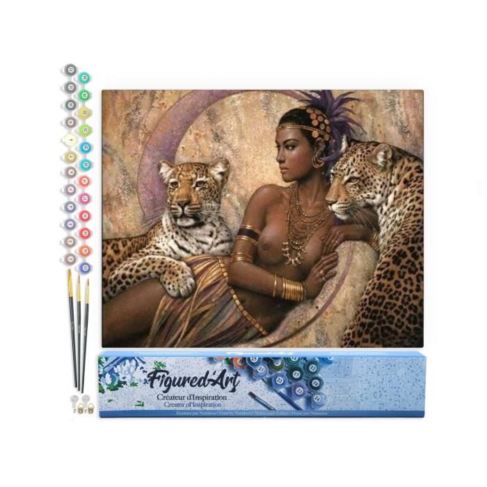Figured'Art Peinture par Numéro Adulte Farandole de Parapluies - Activité Manuelle Kit de Loisir Créatif DIY Numéro d'Art Complet - 40x50cm avec