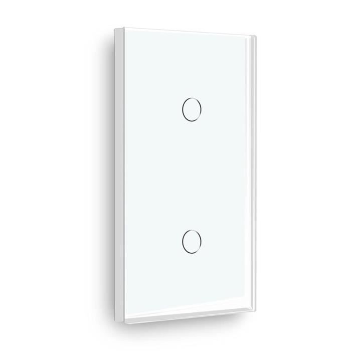 LIVOLO Interrupteur Éclairage Tactile Sans Neutre 2 Groupes 2 Voies Blanc