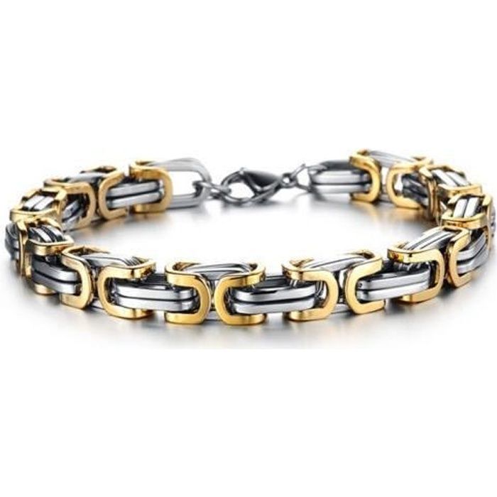 Bracelet Magnétique Minceur Doré - Acier Inoxydable Cuivre - Mixte - Neuf