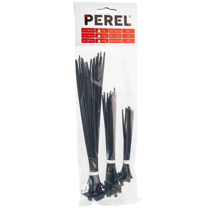 COLLIERS DE SERRAGE EN NYLON NOIRS ET BLANCS ASSORTIS 1000 COLLIERS