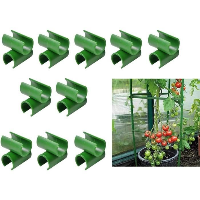 Tuteurs Pour Plantes Avec Clips - Lot De 20 Tiges + 20 Clips + 10 Tubes D'extension, Support Pour Plantes D'intérieur Et Jardin