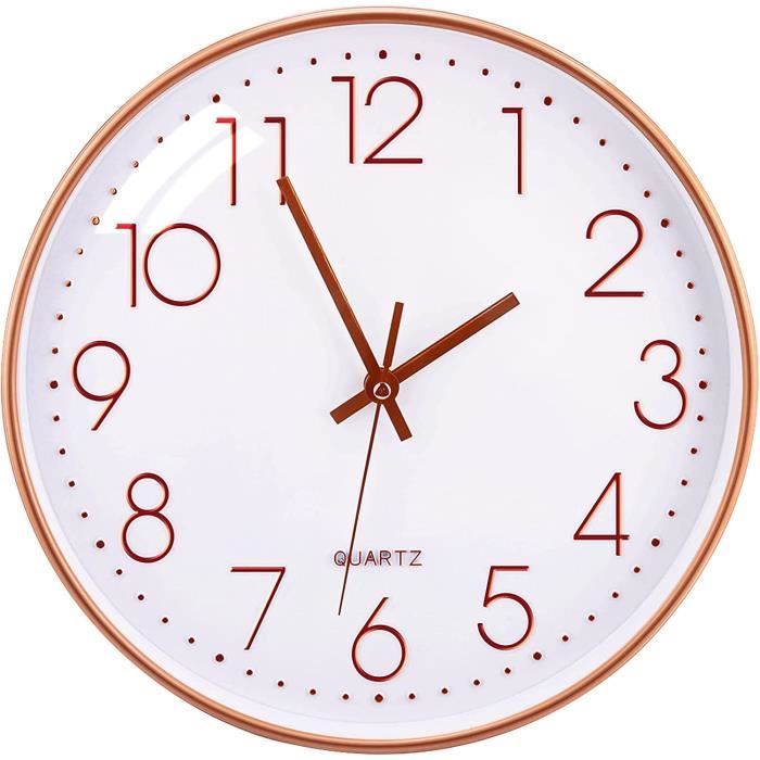 30cm Horloge Murale Chiffres 3D Colorés - Silencieuse Moderne Pour Salon, Bureau Et Chambre Enfant