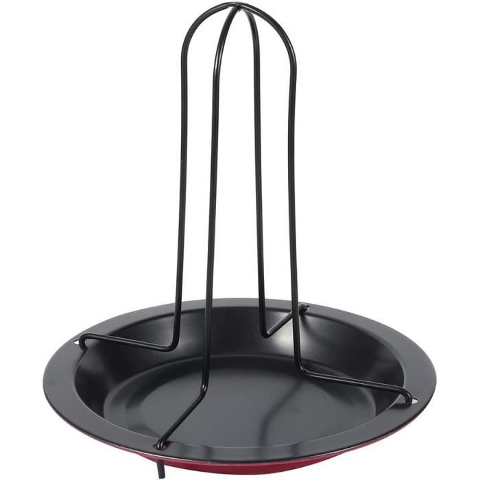 TeamFar Lot de 2 grilles de refroidissement, grille de cuisson ronde de 22,9 cm avec noyau en acier inoxydable et revêtement antiadhésif, pour rôtir à la vapeur, non toxique et durable, passe