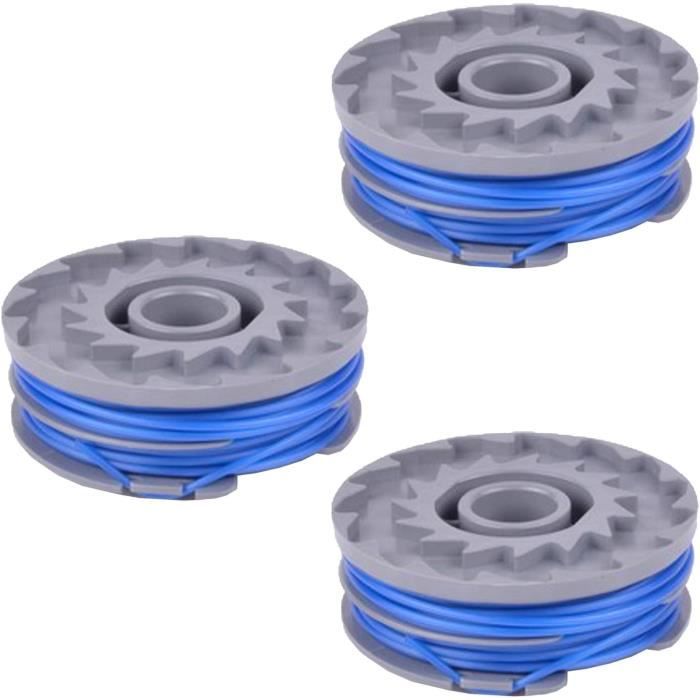 Bobines Ryobi Diamètre 1.65 3 Bobines Double Fil Torsadu00e9 165