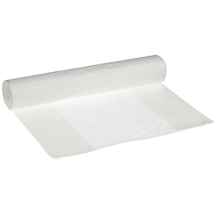 DEISS PREMIUM Sacs Poubelle Transparents Type 60 120L - Lot De 25, Résistants Et Pratiques