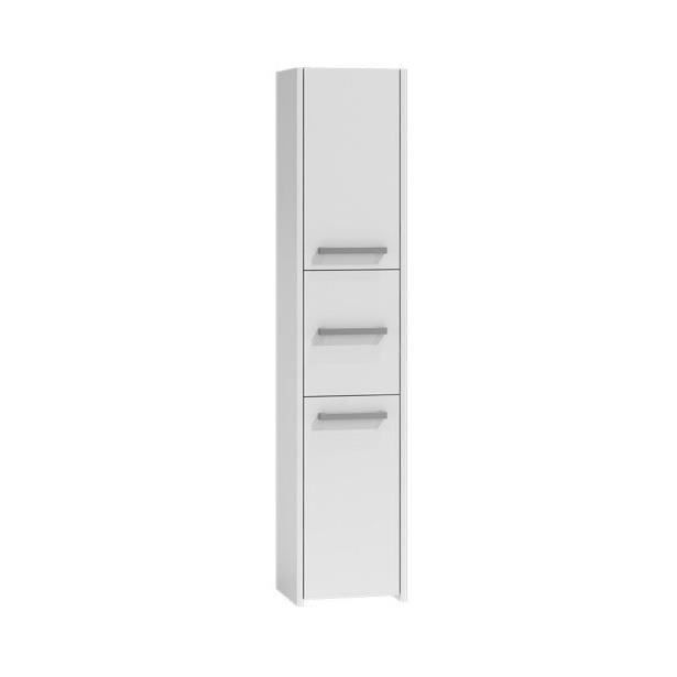 VERONA - Colonne armoire de salle de bain 30x40x170 - Meuble blanc