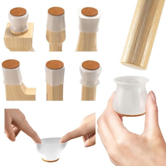 Lot 8 Embouts De Protection Avec Rondelle Pour Chaise 10mm | Tout Brico