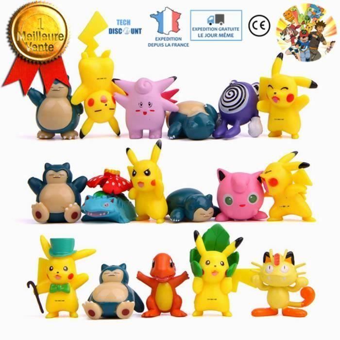 Figurines Pokemon Pikachu 17 Pieces Personnages Figure Pokeball Pack Kit Action Enfant Jeux Jouet Monster Anniversaire Roudoudou Achat Vente Porte Monnaie Cdiscount