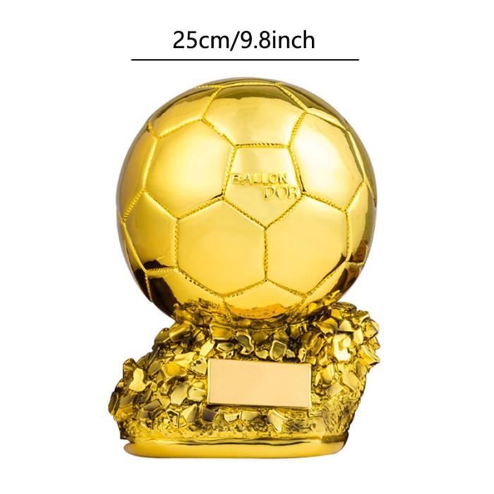 Avec Assiette 25CM European Football Golden Ball Trophy Souvenir