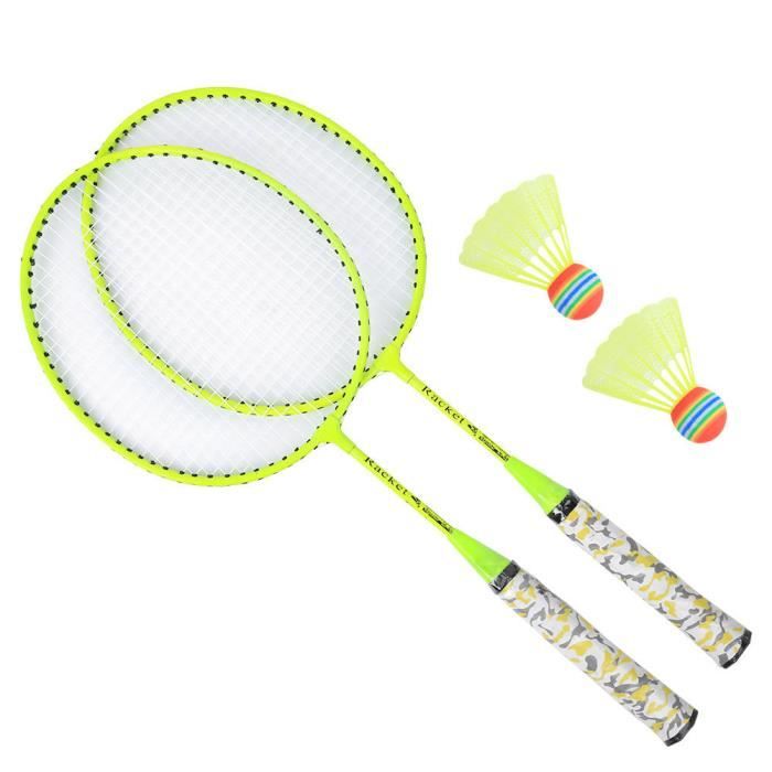 Raquette De Tennis 2 En 1 Pour Enfants Avec Balles Et Volants - Ensemble Sport Portable
