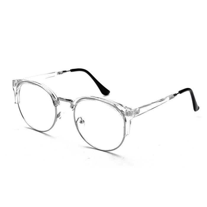 Lunette Optique Loupe Monture Vintage Ronde Métal Lecture Vue  Transparent-Argent - Achat / Vente lunettes de lecture Fille Adulte -  Cdiscount
