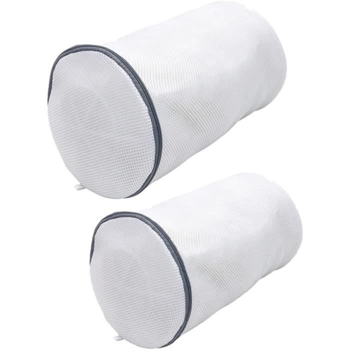 2 Sacs Lavage Chaussures Machine - Nettoyage 360°, Maille Polyester-nylon, Cordon De Serrage, Pour Baskets, Peluches - 4