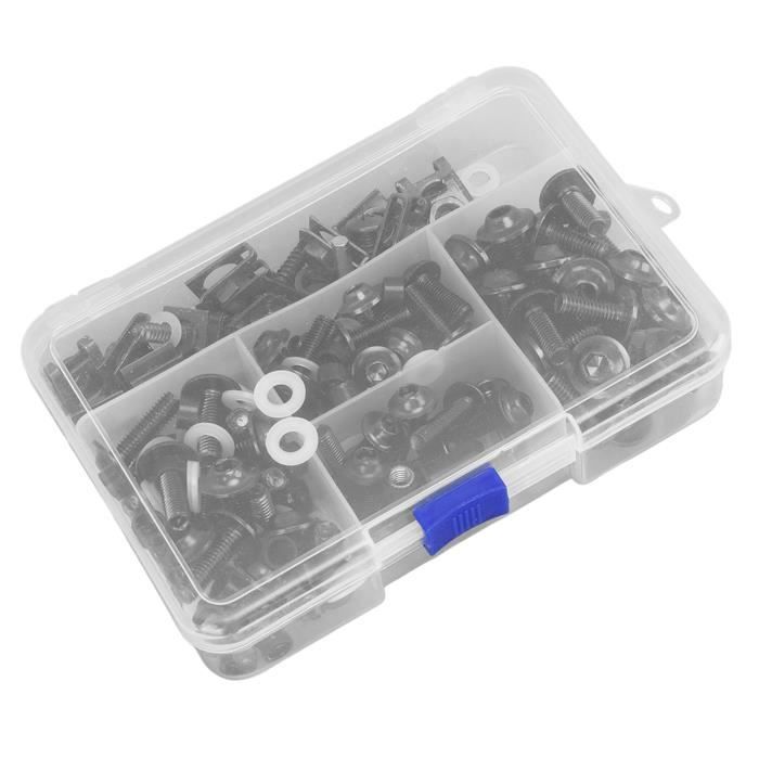 Kit De 4 Boulons De Plateau SRAM - M8 X 4.75 / 8.75 Mm, Aluminium Noir, Pour Montage 4x2 - Compatible 94/107 BCD