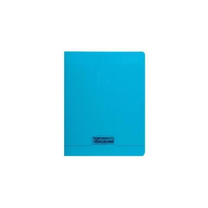 Cahier piqué 8000 POLYPRO bleu 17x22cm 192p séyès 90g