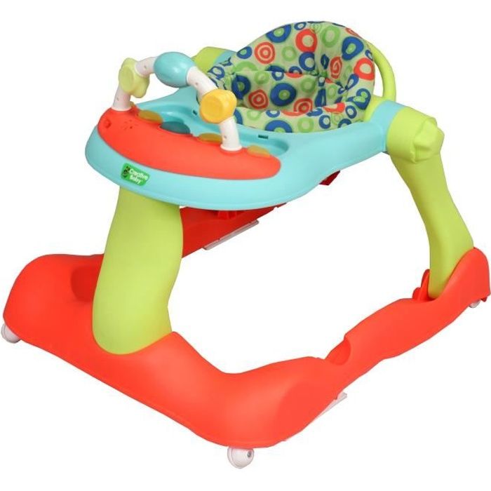 Trotteur Marcheur Pousseur 2 En 1 Avec Tablette Electronique Et Base D Activite Pour L Eveil De Bebe Cdiscount Puericulture Eveil Bebe