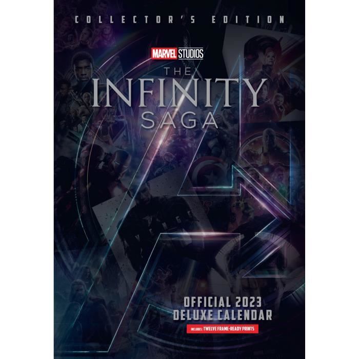 Calendrier 2023 Marvel Infinity Saga A3 Deluxe Cdiscount BeauxArts