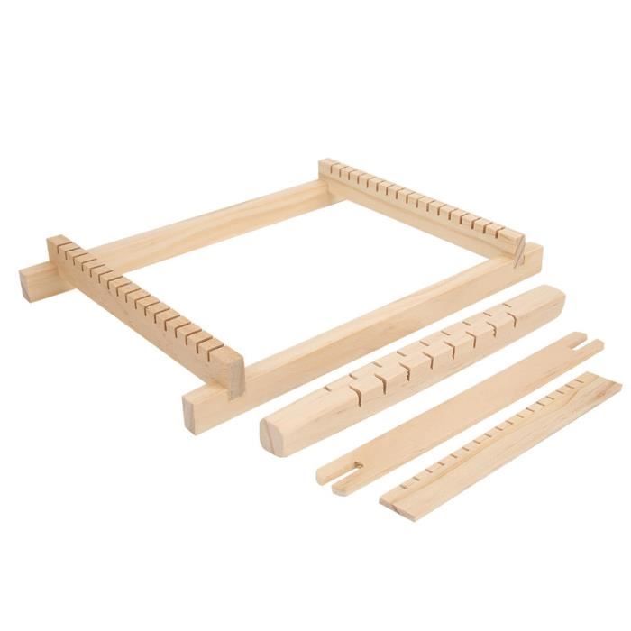 Métier à tisser rond en bois fait à la main pour tricoter, sous-verre, outils de bricolage, tentures murales (métier à tisser rond en bois
