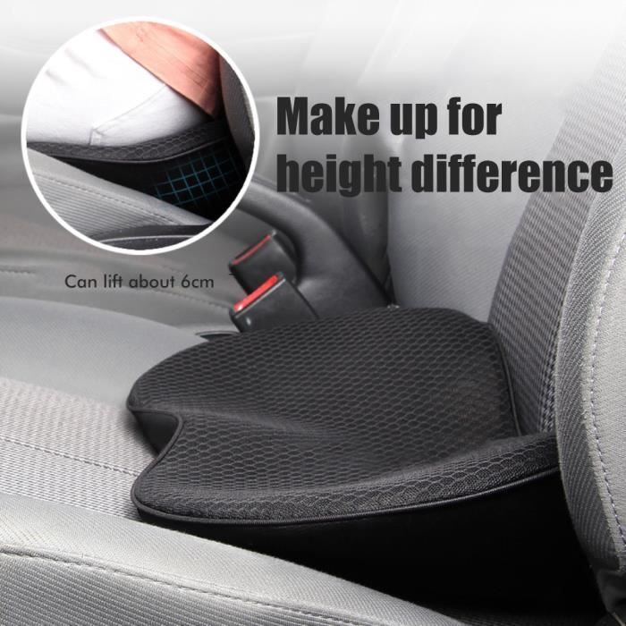 Dioche Coussin de siège pour voiture avec mousse à mémoire de forme - Améliore le confort de conduite et soulage les douleurs