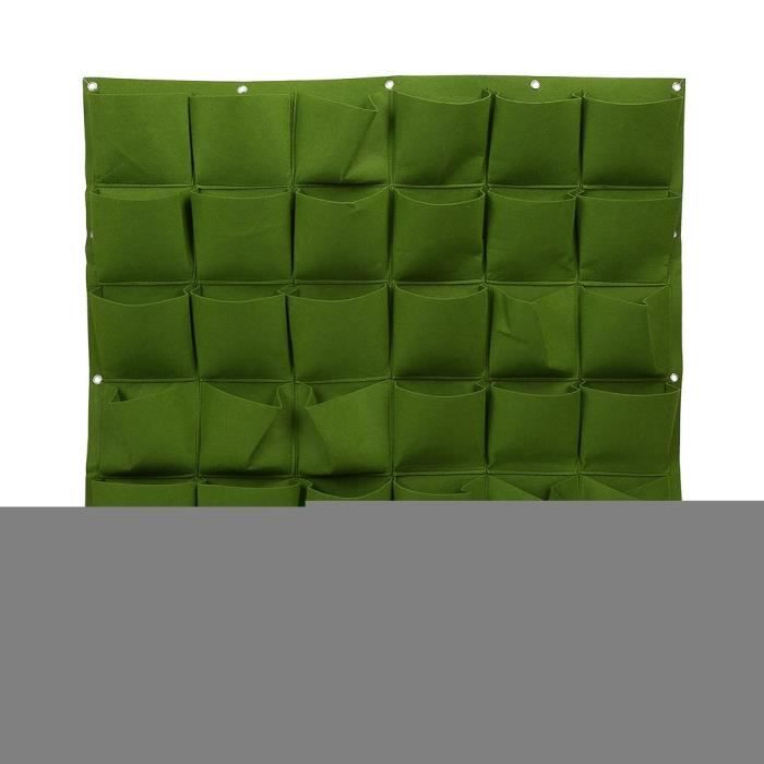 Sac De Culture Jardinière Murale 7 Poches Feutre - Plantation Verticale Balcon, Jardin - Pour Herbes, Fraises, Fleurs Feutre Imperméable
