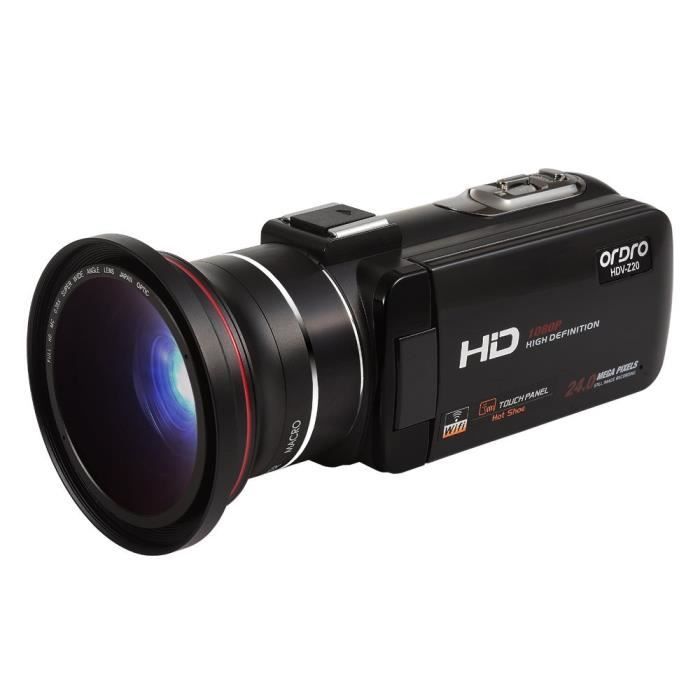 Stabilisateur Portable Parasoleil Cam/éscope 4K Camescope Ultra HD 30MP Cam/éscope Zoom Num/érique 18X Cam/éra Vid/éo /Écran IPS 3,0 Tactile Rotatif Cam/éra Vlogging pour YouTube avec Microphone