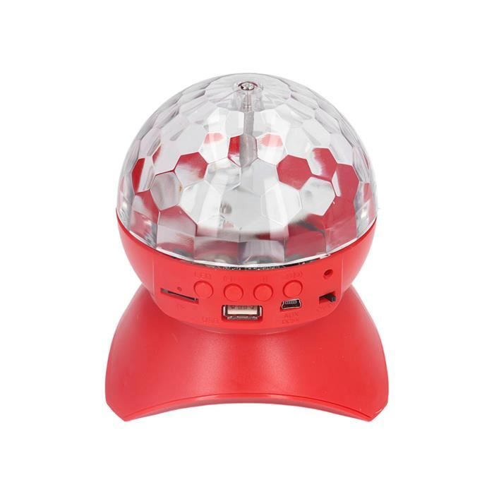 Lot De 2 Mini Boules Disco LED - Lumière Portable Avec Commande Vocale Et Musique - Idéal Voiture, Fêtes Et Anniversaires