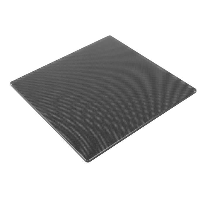 Plaque Verre Construction Imprimante 3D 355x355x4mm - Revêtement Micro Poreux Adhérent
