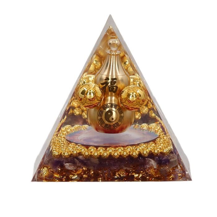 Fdit Ornement de pyramide de cristal Pyramide de cristal Healing ...
