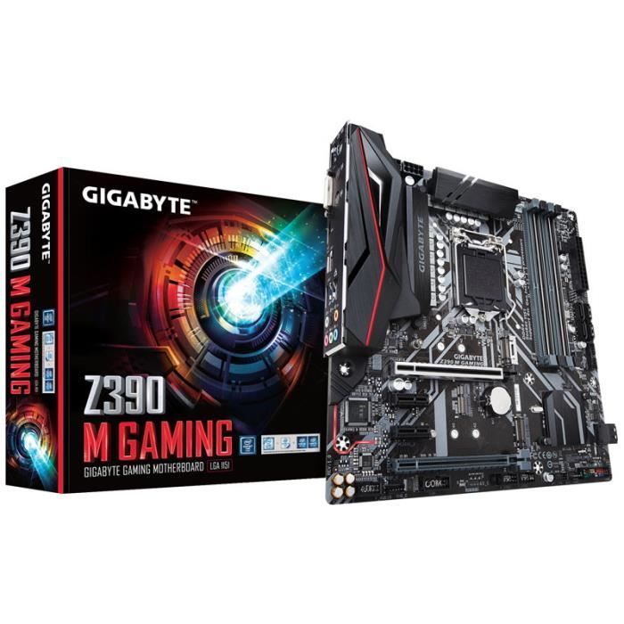 Carte mère Gigabyte Z390 M Gaming Intel Z390 – Sockel 1151 (Z390M GAMING)