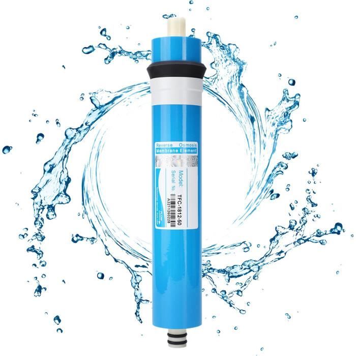 Comparer les prix de GOTOTOP filtre d'osmose inverse Filtre à membrane d'osmose inverse domestique 50/75/100 GPD Filtre de système d'eau RO (50GPD)