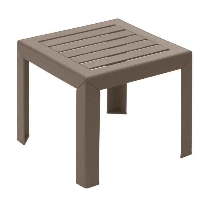 table basse miami 40x40cm taupe