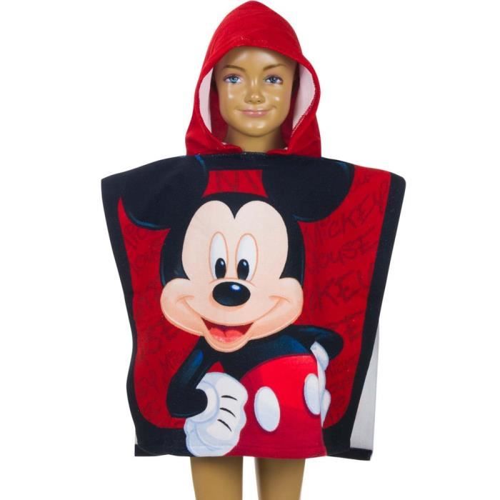 Poncho De Bain Mickey Capuche Plage Piscine Enfant Guizmax Cdiscount Puericulture Eveil Bebe