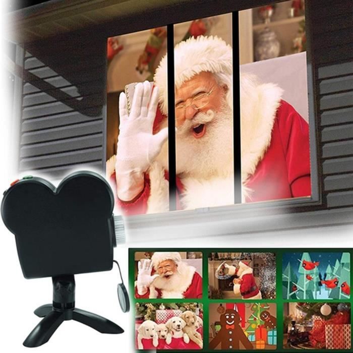Projecteur de fenêtre Lumières de Noël Décor extérieur