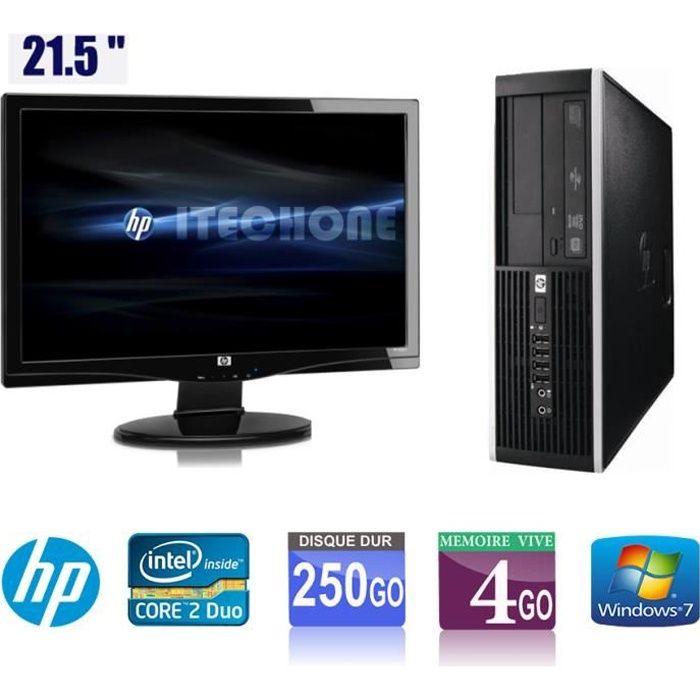 Pc de bureau HP 6200 - i3 - 8Go - 250Go HDD - W10 + Ecran 22'' - Cdiscount  Informatique