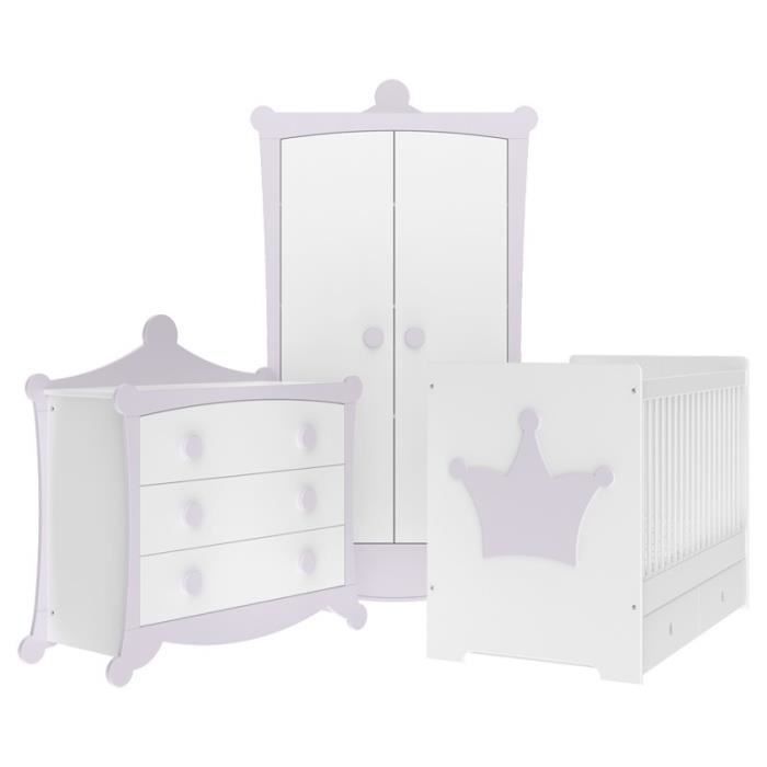Chambre Bebe Couronne Parme Et Blanche Direct Usine Cdiscount Puericulture Eveil Bebe Chambre Bebe Couronne Parme Et Blanche Direct Usine Cdiscount Puericulture Eveil Bebe