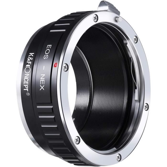 Bague Adaptation Manuelle Objectif EOS-NEX pour Canon EOS vers Sony Alpha Nex - K&F Concept